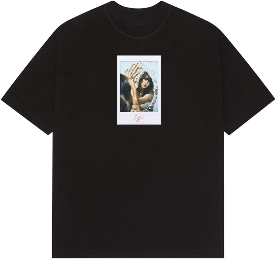 Lisa Unisex Adult Official Polaroid T-Shirt, Black