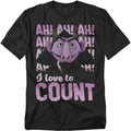 Popfunk Classic Sesame Street The Count Ah! Ah! Ah! Unisex Adult T Shirt