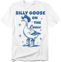 Popfunk Silly Goose on The Loose T Shirt – Funny Animal Humor Tee for Men or Women, Unisex Adult
