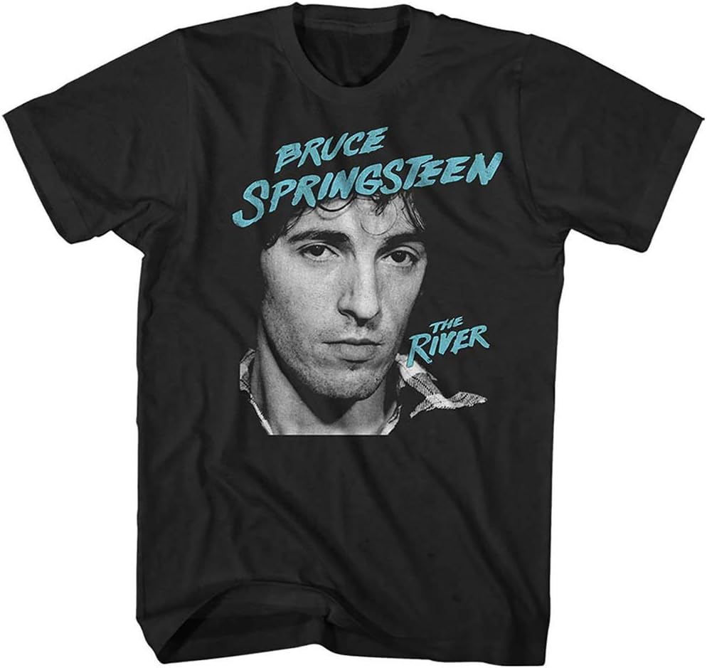 Bruce Springsteen Men's River 2016 Slim Fit T-Shirt Black