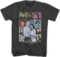 Twilight Cast Photos Adult Black Short Sleeve T Shirt Vampire Movie Vintage Style Graphic Tees