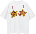 Monkay Women's Oversized Graphic Tee Bikini Print Y2K Streetwear Funny Short Sleeve Casual Loose Fit Trendy T-Shirt