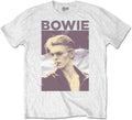 David Bowie Unisex T-Shirt: Smoking (White)