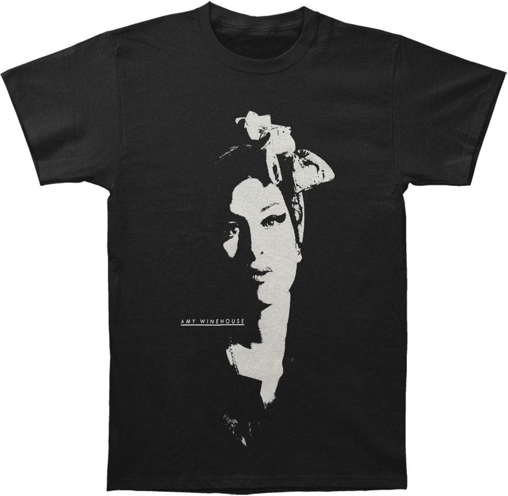 Amy Winehouse Men's Scarf Portrait T-Shirt X-Large Black