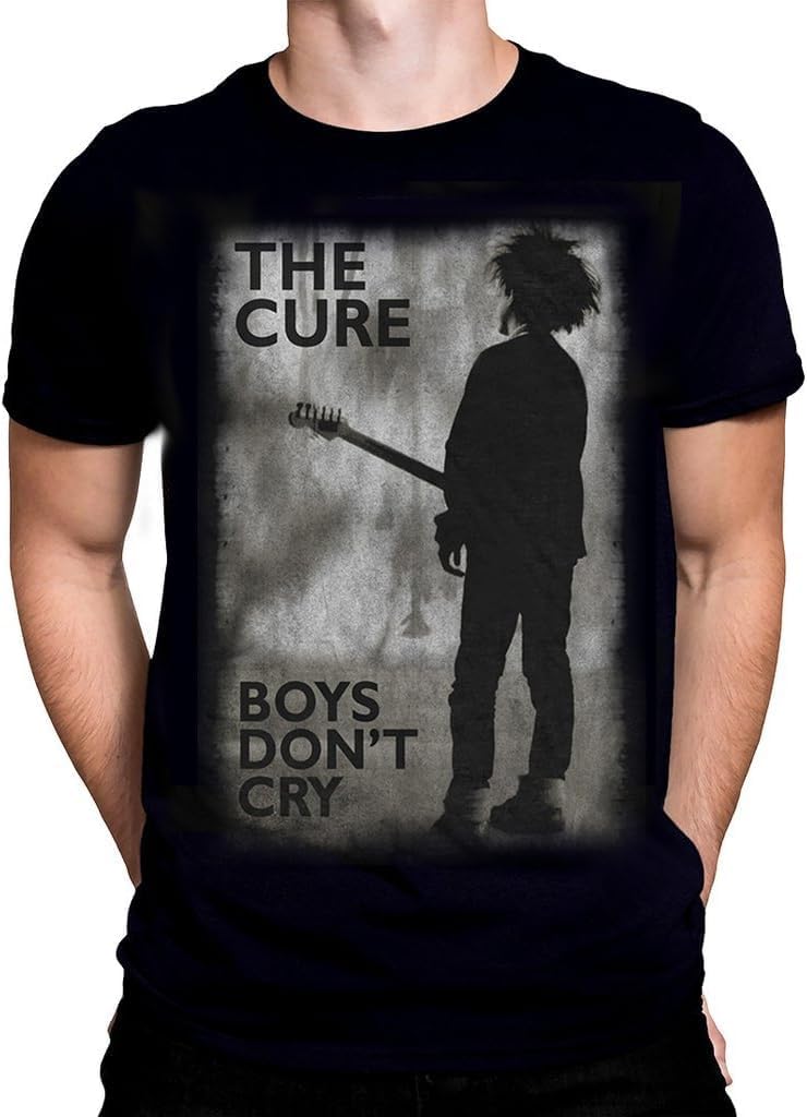 Rock Off officially licensed products The Cure Boys Don't Cry Men's T-Shirt Black