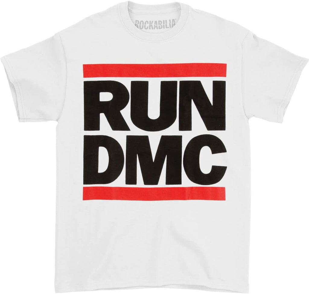 Run DMC Men's Classic Logo White T-Shirt White