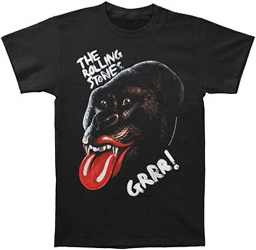 The Rolling Stones Unisex T-Shirt: Grrr Black Gorilla (Black)