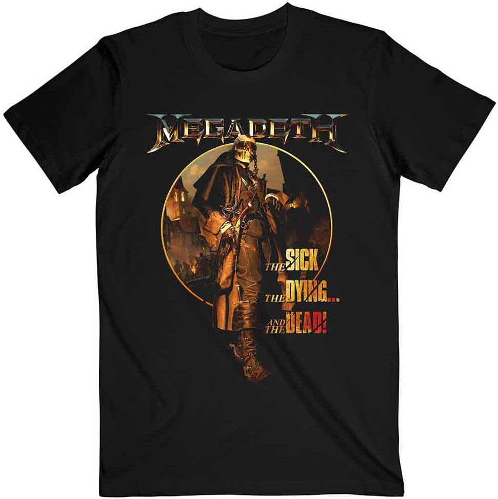 Rock Off officially licensed products Megadeth The Sick The Dying The Dead Men's T-Shirt Black