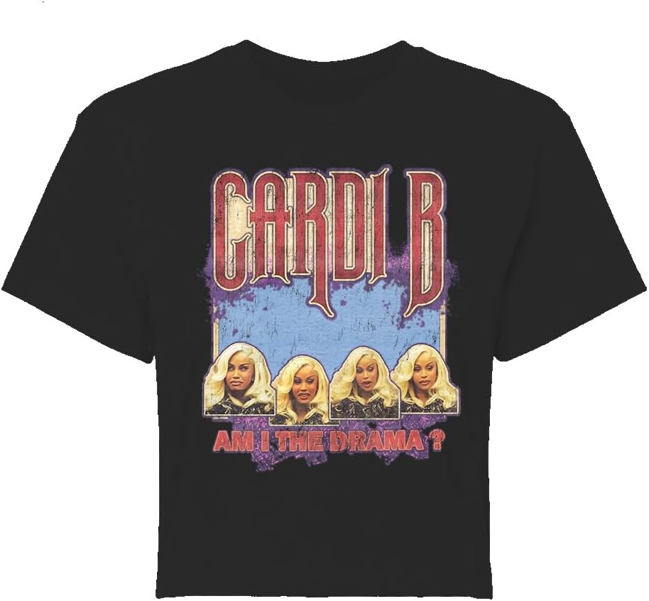 Cardi B Unisex Adult Cardi B Aitd Court Photos Crop T-Shirt