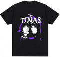 Vintage Emo Music Duo Graphic Tee Retro Punk Streetwear with Purple Splash - 100% Cotton Crewneck Shirt