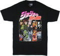 Bioworld JoJo's Bizarre Adventure Stardust Crusaders Joestar Group Black Short-Sleeve T-Shirt