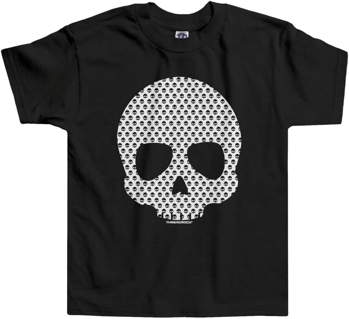 Threadrock Little Boys' Skull Made of Skulls Toddler T-Shirt