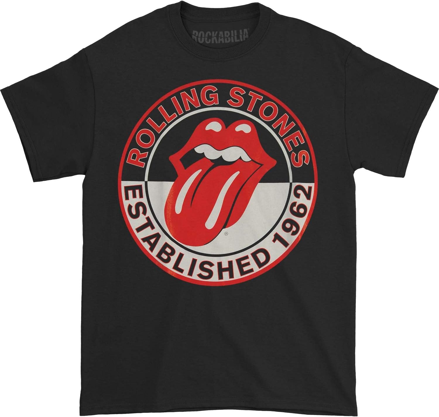Rolling Stones Men's Est 62 T-Shirt Black