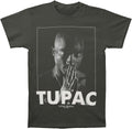 Tupac Men's Praying Charcoal HTHR T-Shirt Charcoal Heather