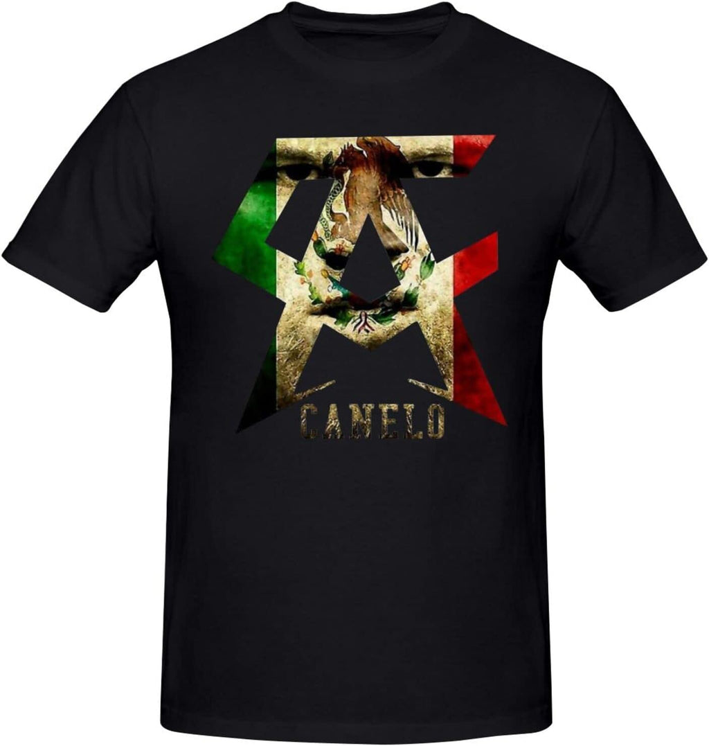 Men's Casual Canelo of Alvarez Tee Shirt Short Sleeve O-Neck T-Shirt Sports Tops for Teens Plus Size Tshirts