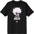 Jujutsu Kaisen Chibi Gojo Adult Black Crew Neck Short Sleeve T-shirt