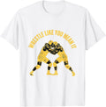 Wrestle Like You Mean It Wrestling Design T-Shirt
