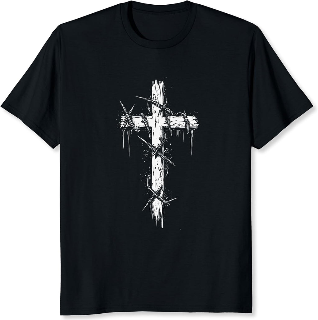 Jesus Cross Shirt for Men Christian T Shirts for Men Christian Gifts Faith Graphic Tee