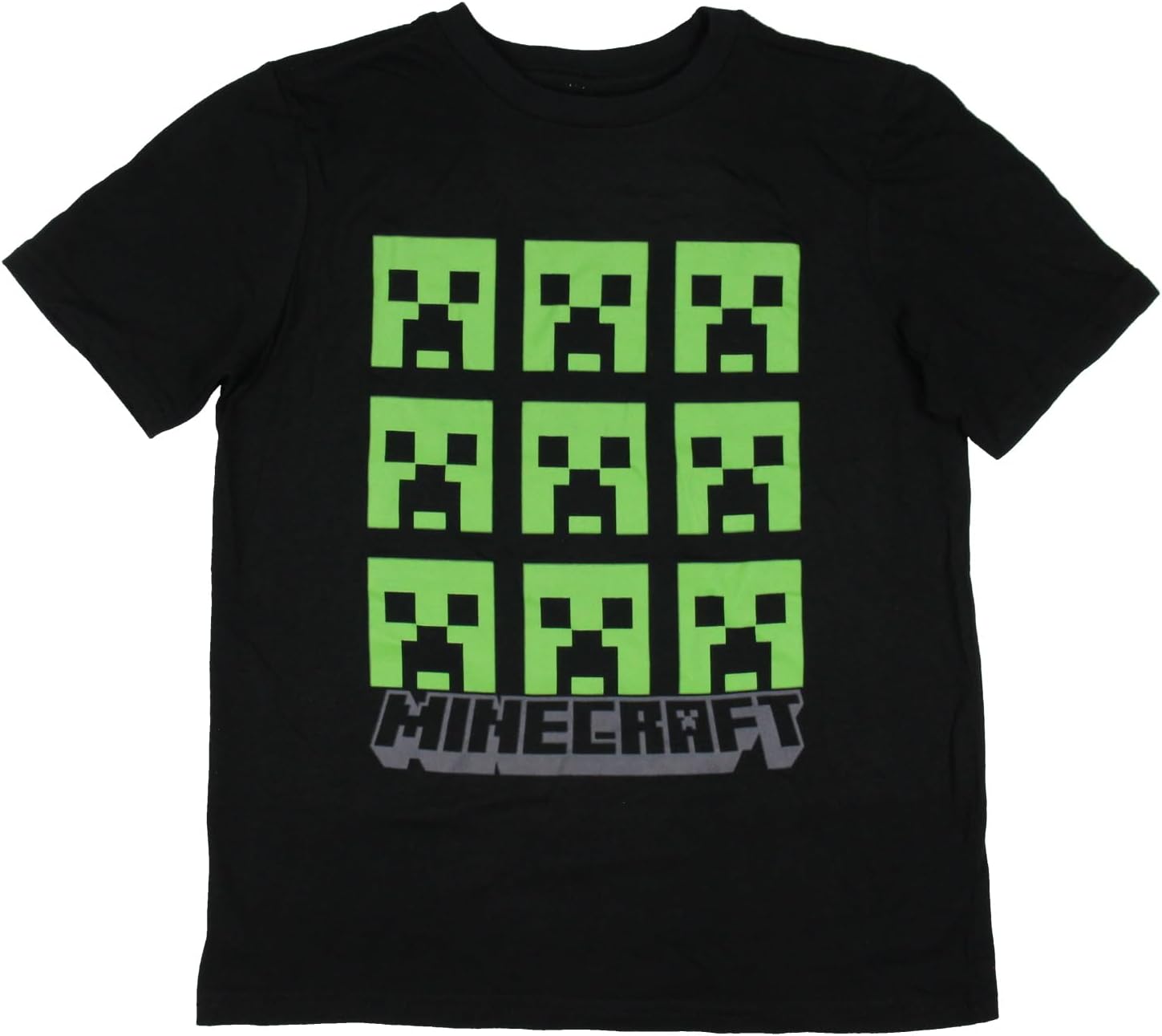 Minecraft Boys Creeper Grid T-Shirt