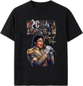 Music Legend Graphic T-Shirt | Vintage Pop Icon Tribute Tee | Greatest Entertainer Fan Gift | Retro Concert Style Fan Apparel