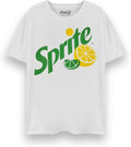 Coca-Cola Sprite Mens T-Shirt | Adults Original Logo Short Sleeve White Graphic | Distressed Sprite Lemon Vintage Apparel, Small
