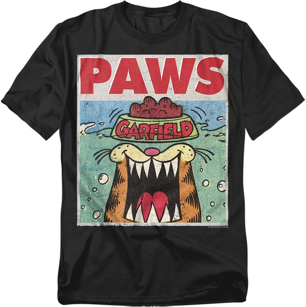 Popfunk Garfield Paws Jaws Parody T Shirt