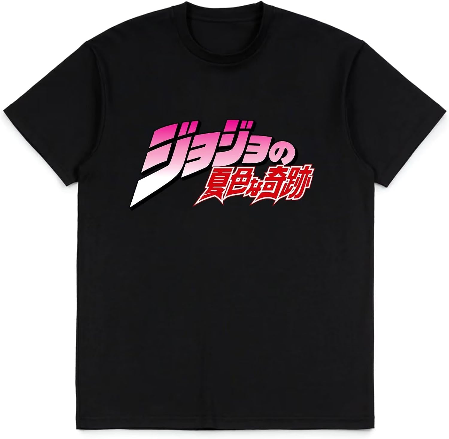 JoJo's Bizarre Adventure Shirt Merch Manga Poster t Shirt Men Kids Women 3D Print t-Shirts Cotton Black tee Shirt