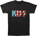 Kiss Men's Flag T-Shirt Black