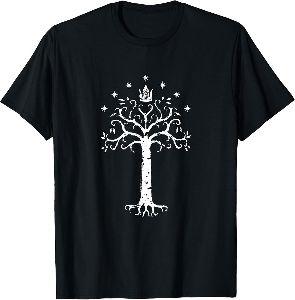 LOTR Gondor Tree Illustration Fantasy Movie T-Shirt