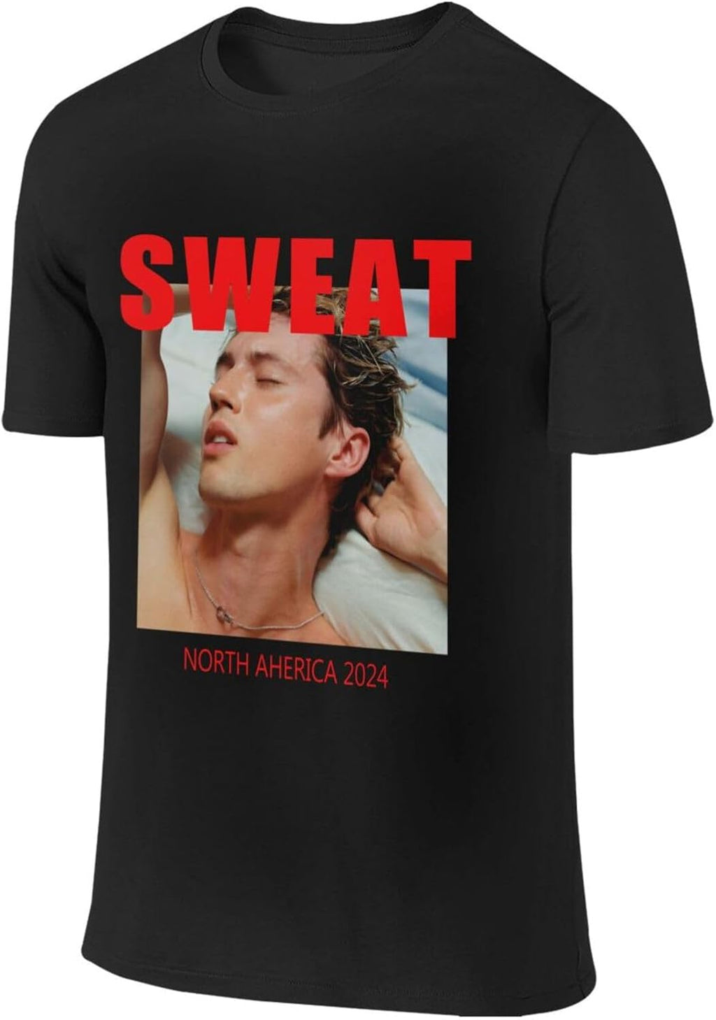 Shirt for Men Summer Cotton T Shirts Crew Neck Tops Tee Tshirts Sweatshirt Short Sleeve T-Shirts