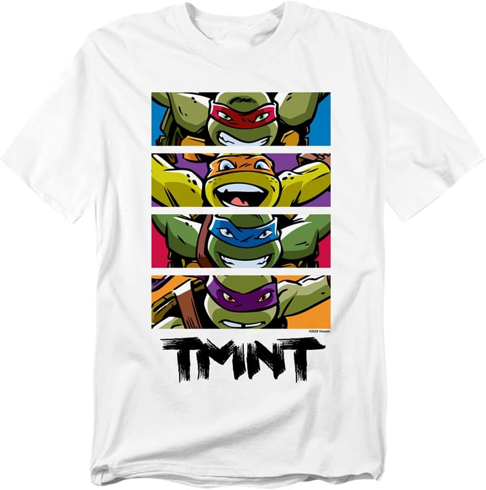 Popfunk Teenage Mutant Ninja Turtles (2012) Group Vertical Stack Unisex Adult T Shirt