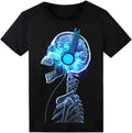 Sound Activated LED T-Shirt for Men Glow in The Dark Light Up Rave Shirt