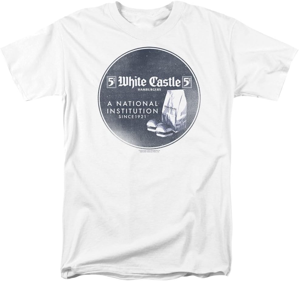Trevco Men's White Castle Want Me Heather Adult T-Shirt