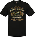 Harley-Davidson Military, Choose Charcoal for Military Veteran's Support, or Black for War Bike