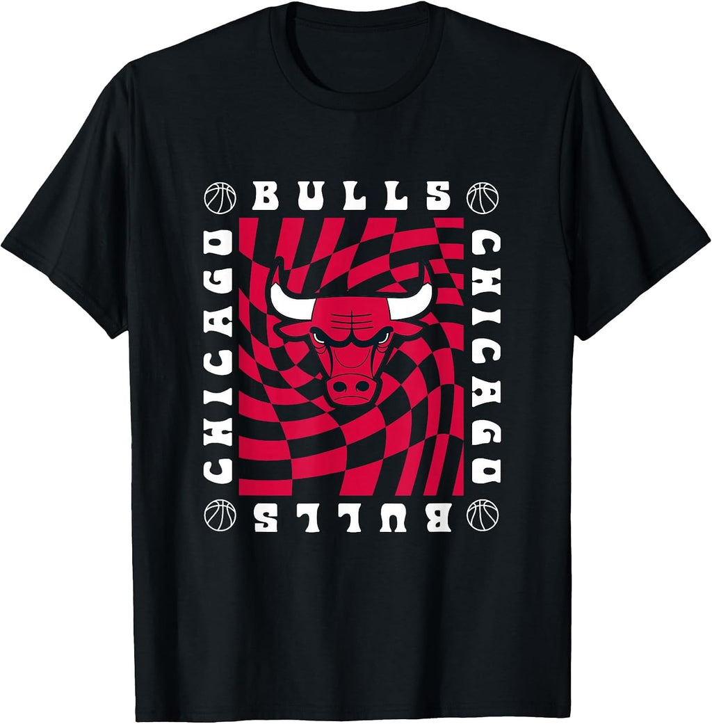 NBA Chicago Bulls Retro Checkerboard T-Shirt