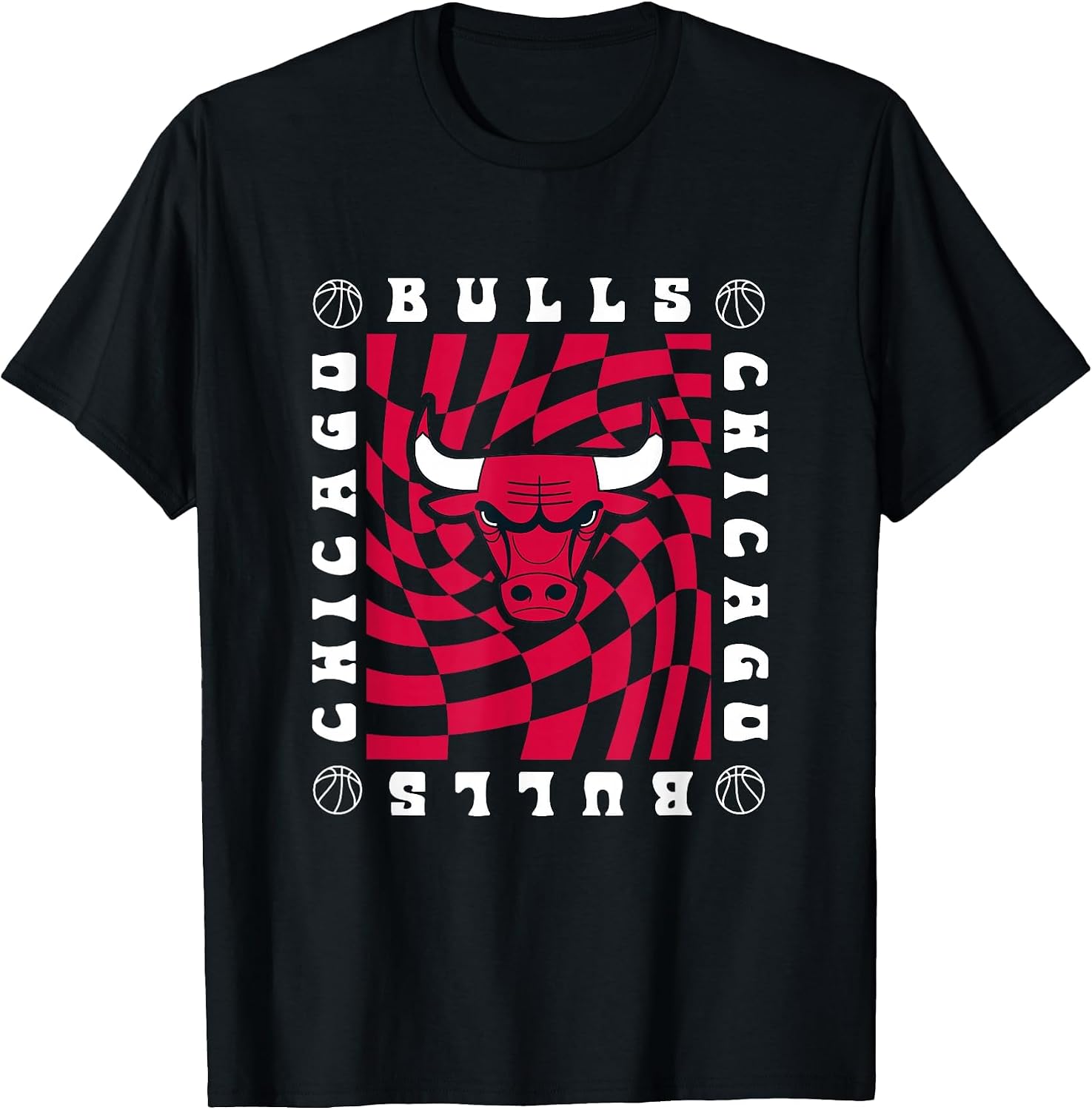 NBA Chicago Bulls Retro Checkerboard T-Shirt