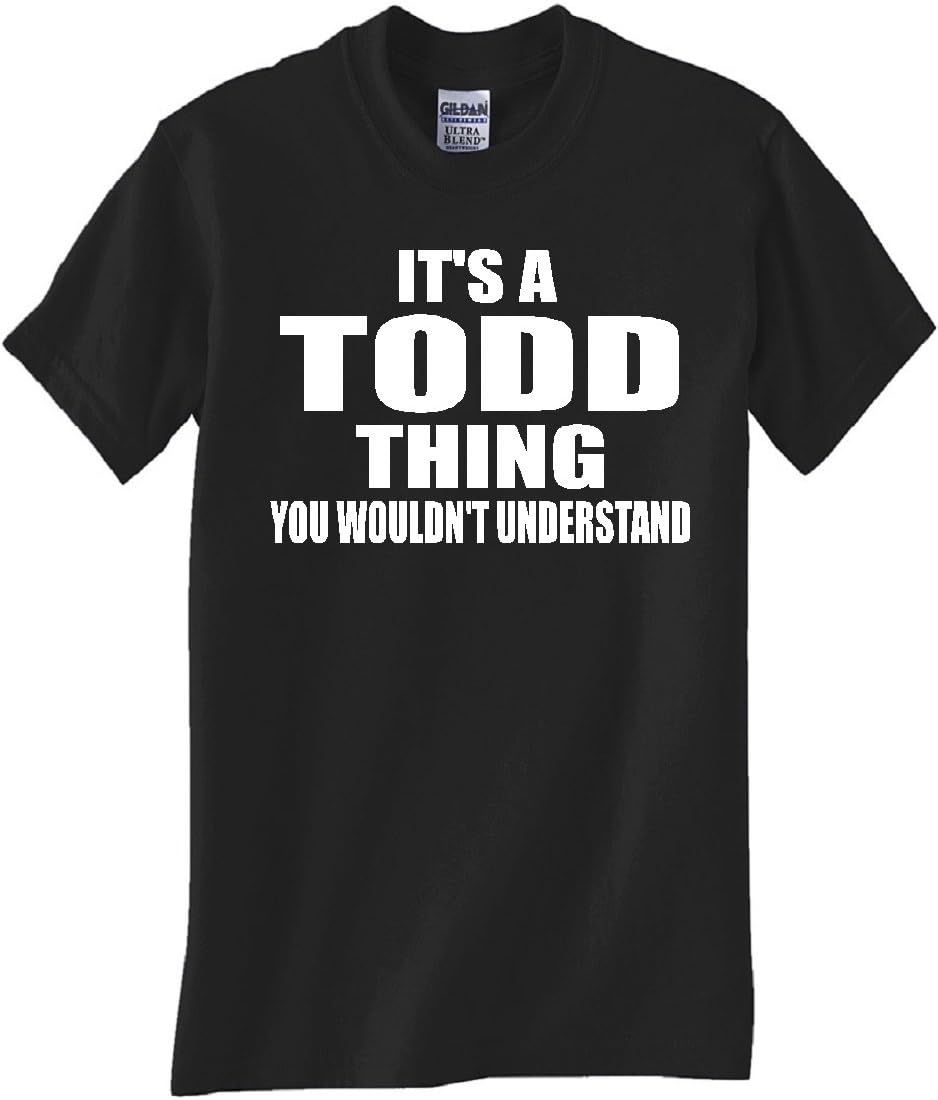 STUFF WITH ATTITUDE Todd Thing Black TEE Shirt