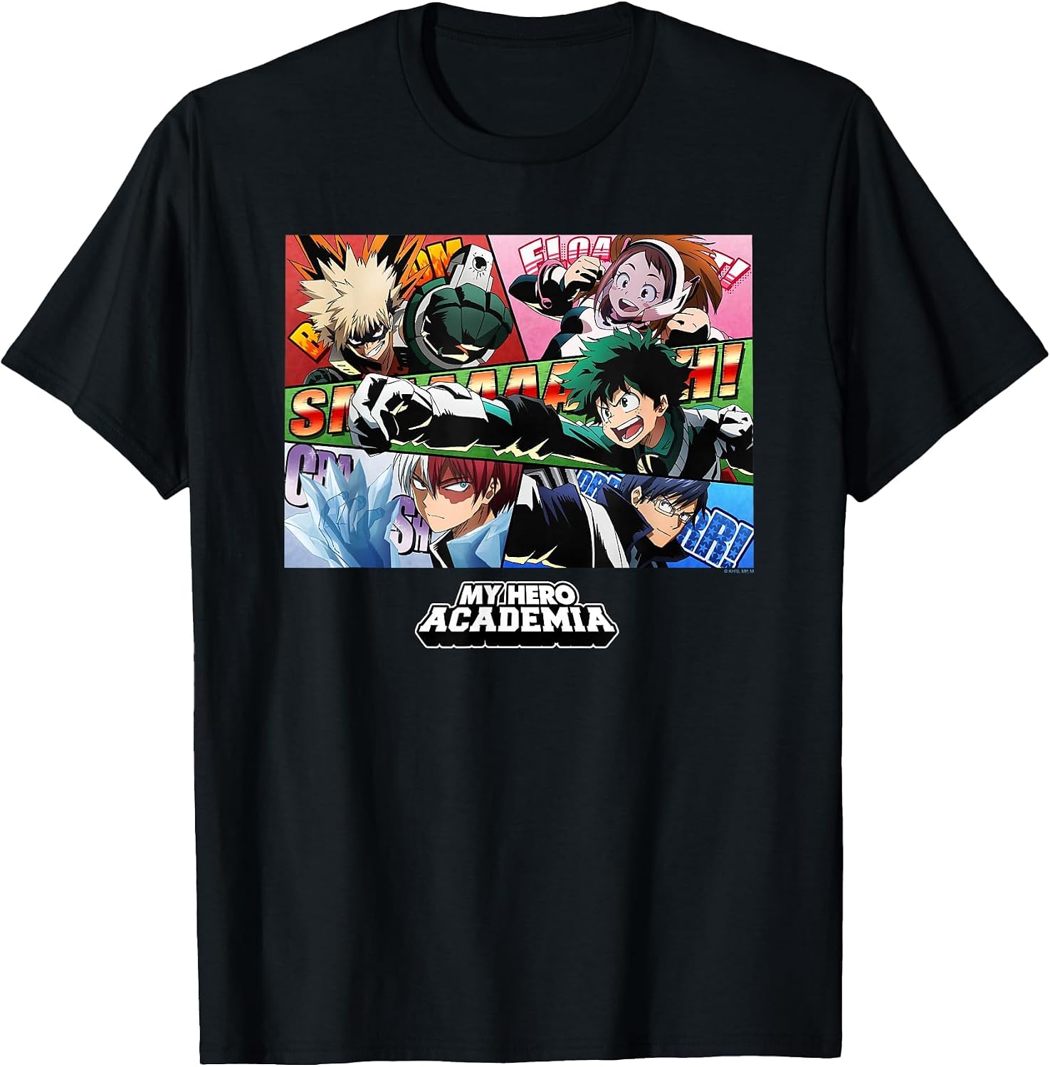 My Hero Academia Class 1-A Group Comic Panels Anime T-Shirt