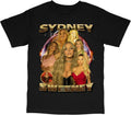 Sydney Sweeney Actress Vintage Style T-Shirt Black