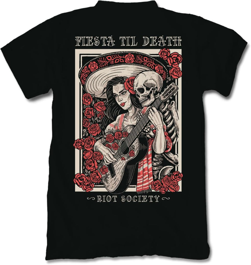 Riot Society Men's Short Sleeve Graphic and Embroidered Fashion T-Shirt