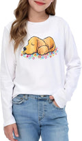 Long Sleeve Shirts for Boys Girls, Funny Graphic Tee Shirt 7-14Y