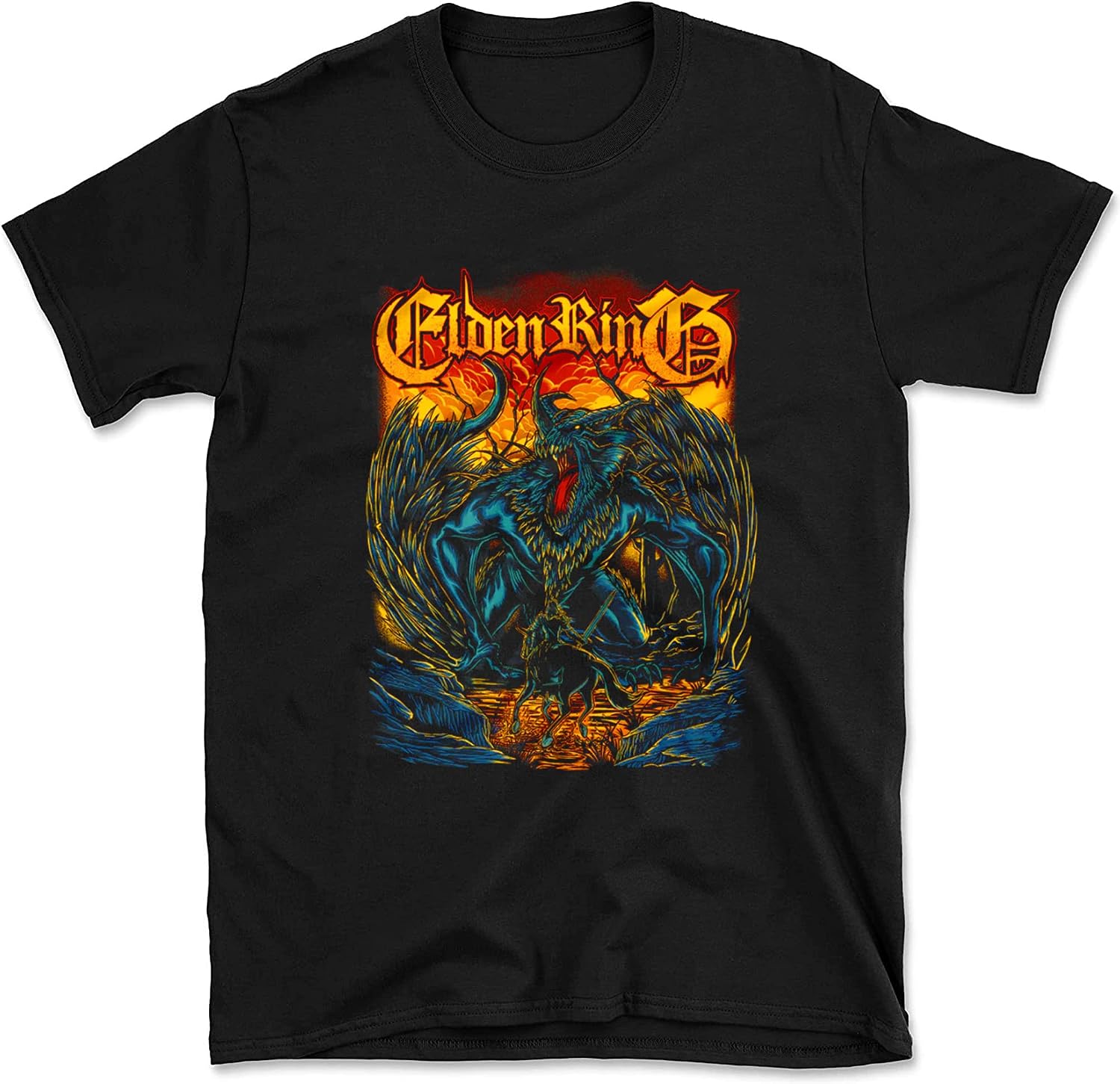 Game Shirt The Tarnished Shirt for Mens Women Gamer Retro Dark Souls Black