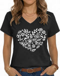 JILUVIN Womens T Shirt Graphic Tees Summer V Neck Short Sleeve Basic Tunic Top 2026