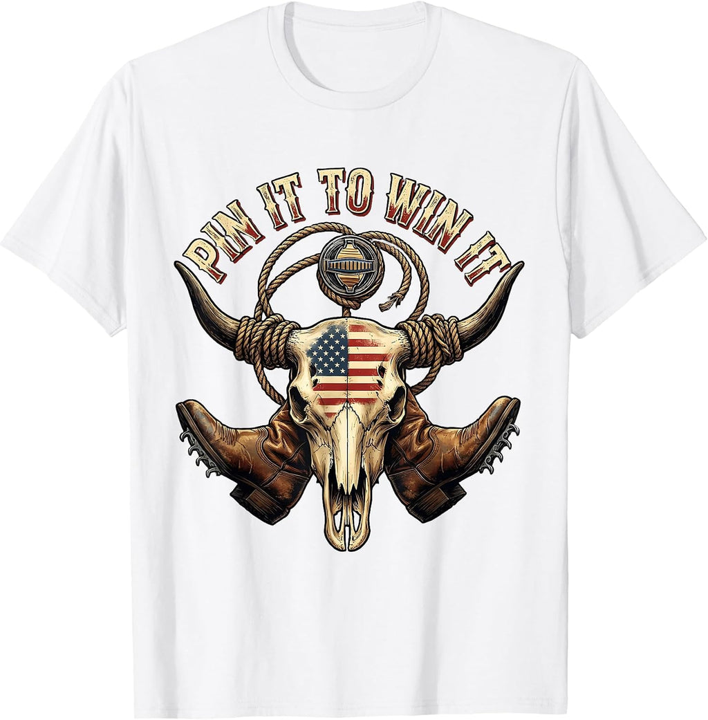 Pin It To Win It Wrestling Graphic Design T-Shirt