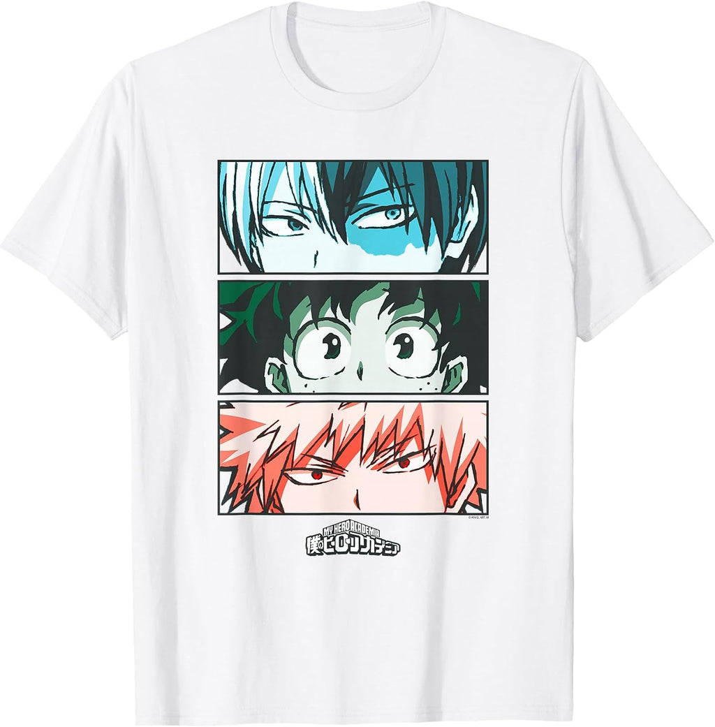 My Hero Academia Todoroki Deku Bakugo Eyes Anime T-Shirt