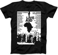 1985 Live Aid Concert Inspired T-Shirt, Music Gig Event Tee, 80s Retro Gift, Black Unisex Graphic Shirt