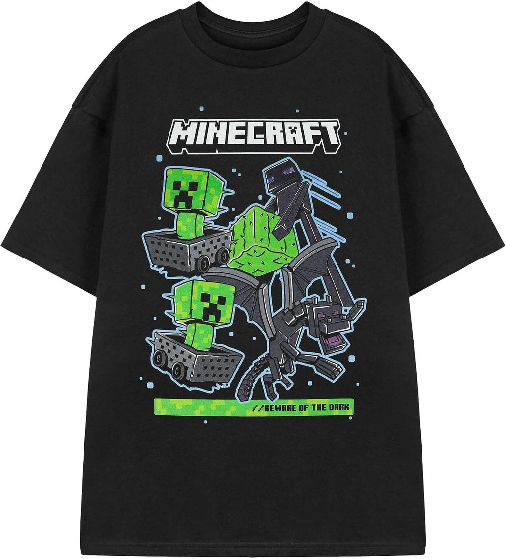 Minecraft Mens Graphic Tee Options Video Game Shirt Game Theme Top Short Sleeve Crew Neck