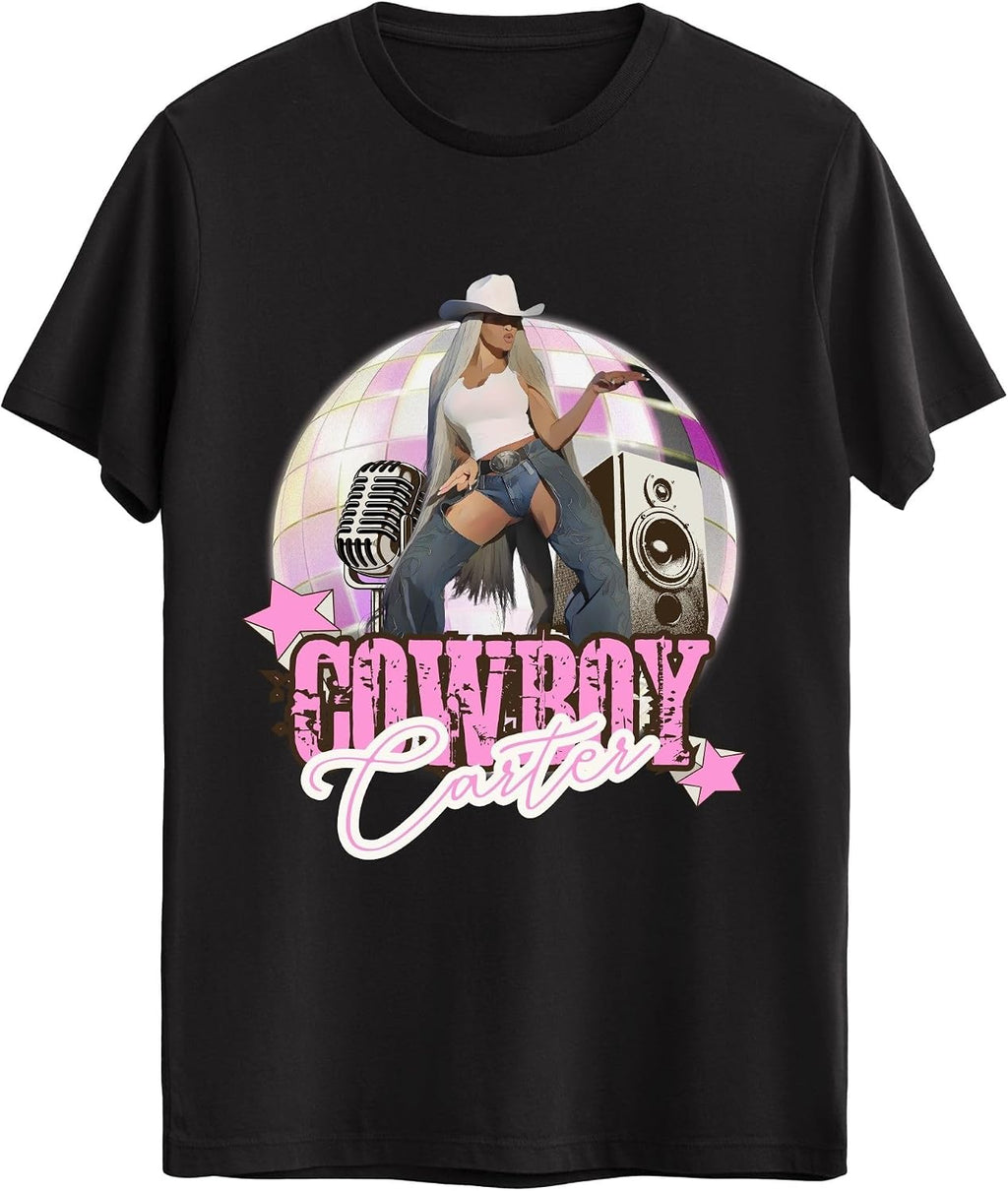 Cowboy Carter T-Shirt, Western Rodeo Music Unisex Tee, Southern Style Cowboy Shirt, Country Concert Shirt for Music Lovers