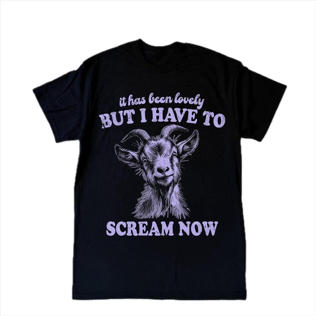Funny 90s Goat Scream Shirt | Retro Silly Animal Tee | Vintage Graphic Top