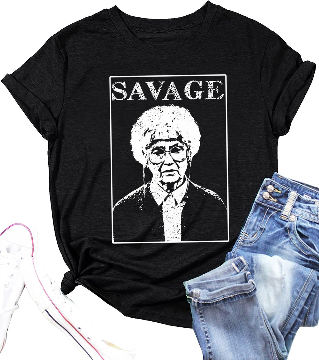 Stay Golden Tshirt Women Funny Cute Golden Girls Shirt Casual Short Sleeve Letter Print Tee Tops Vintage Graphic Tee